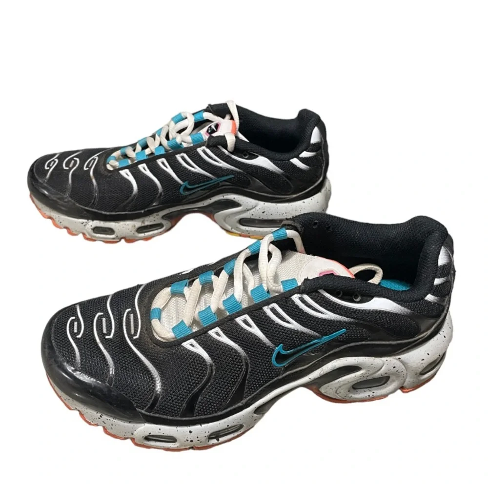Nike Air‎ Max Plus Black Teal Coral 5Y 37.5 EU